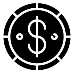 DOLLAR glyph icon,linear,outline,graphic,illustration