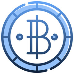 BAHT Gradient icon,linear,outline,graphic,illustration