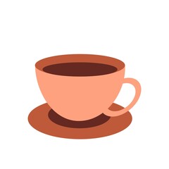 Coffee cup icon isolated on white background. Drink vector design illustration