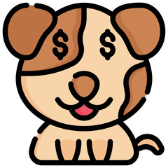 GREEDY filled outline icon,linear,outline,graphic,illustration