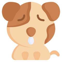 UNHAPPY flat icon,linear,outline,graphic,illustration