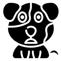 SHOCKED glyph icon,linear,outline,graphic,illustration