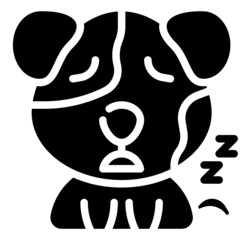 SLEEP glyph icon,linear,outline,graphic,illustration