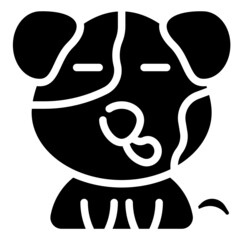 SLEEPY glyph icon,linear,outline,graphic,illustration