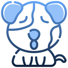 UNHAPPY Gradient icon,linear,outline,graphic,illustration