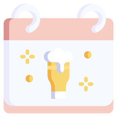 BEER flat icon,linear,outline,graphic,illustration