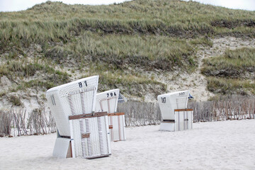 Strandkörbe in Hörnum, Sylt, Nordsee