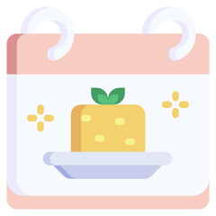 TOFU flat icon,linear,outline,graphic,illustration
