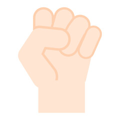 シンプルでかわいい手のイラスト グー