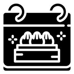 DUMPLING glyph icon,linear,outline,graphic,illustration