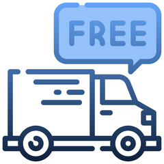 FREE DELIVERY Gradient icon,linear,outline,graphic,illustration