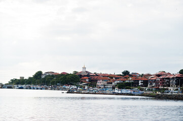 View on port and dock of Nesebar,Bulgaria.