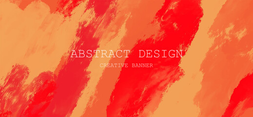 Abstract Red Orange paint Background. Vector illustration design