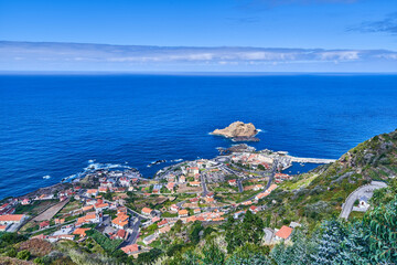 Porto Moniz, Madeira, Natural swimming pool in the sea, swimming in Madeira