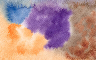 Obraz premium Abstract hand drawn colorful watercolor background