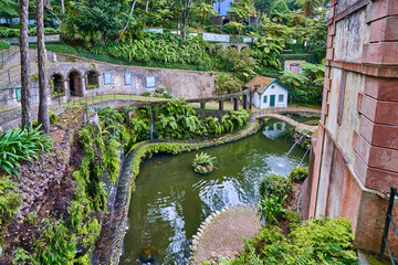 Jardim tropical garden, Monte palace, Funchal, Madeira, vacation on a flower island