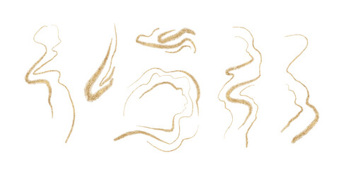 Vector white golden marble. Golden marble stone texture. Glittering background with golden streaks.