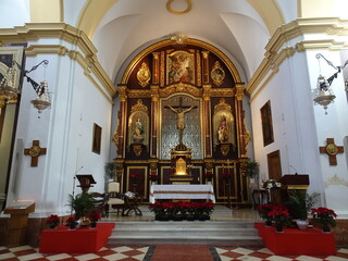 Fototapeta premium [Spain] Altar of church of San Antonio (Frigiliana)