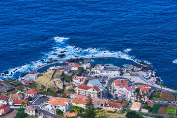 Porto Moniz, Madeira, Natural swimming pool in the sea, swimming in Madeira