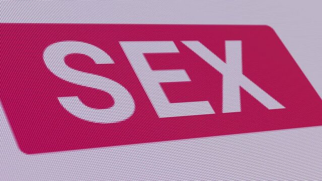 Banner Sex Close Up Commercial Explicit Business Concept Online Seamless Loop