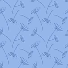Floral seamless leaves branches pattern for fabrics and packaging and gifts and linens and kids and wrapping paper