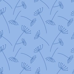 Floral seamless leaves branches pattern for fabrics and packaging and gifts and linens and kids and wrapping paper