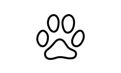 Pet icon outline style with white background eps 8 perfect pixel 