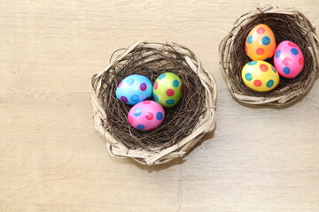 Eier im Korb 