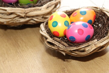Eier im Korb 