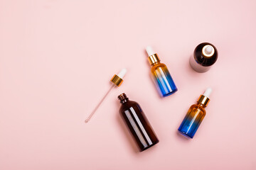 Glass cosmetic bottles