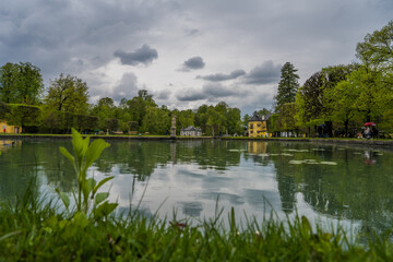 lake in the park of Schloss Hellbrunn