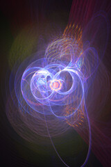 Purple Explosion Goa Music Abstact Background Uv Neon Colors