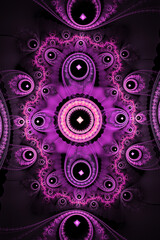 Purple Explosion Goa Music Abstact Background Uv Neon Colors
