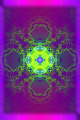 Purple Explosion Goa Music Abstact Background Uv Neon Colors