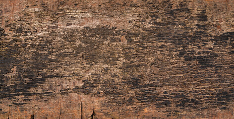 Brown wooden background, close-up wood structure