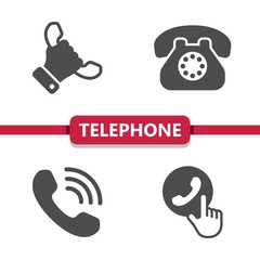 Telephone - Phone - Phone Call Icons. Call Center, Customer Service Icon