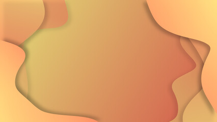 Waves gradient abstract background on the left and right of calming coral peach colors of 2022 year concept with smooth movement and copy space