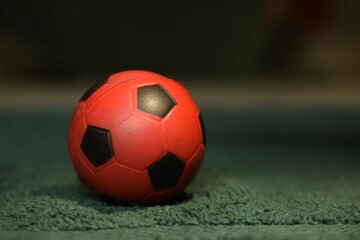 Fototapeta na wymiar soccer ball on the grass
