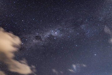 Stars, clouds and the Milky Way