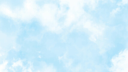 Blue sky with white cloud. Blue background. The summer sky is colorful clearing day and beautiful nature in the morning. for backdrop decorative and wallpaper design. The perfect sky background.