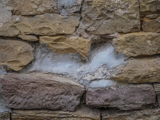 Schäden an der Hauswand  am Altbau