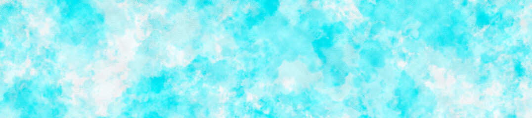 Paper background with blue watercolor stains abstract texture.