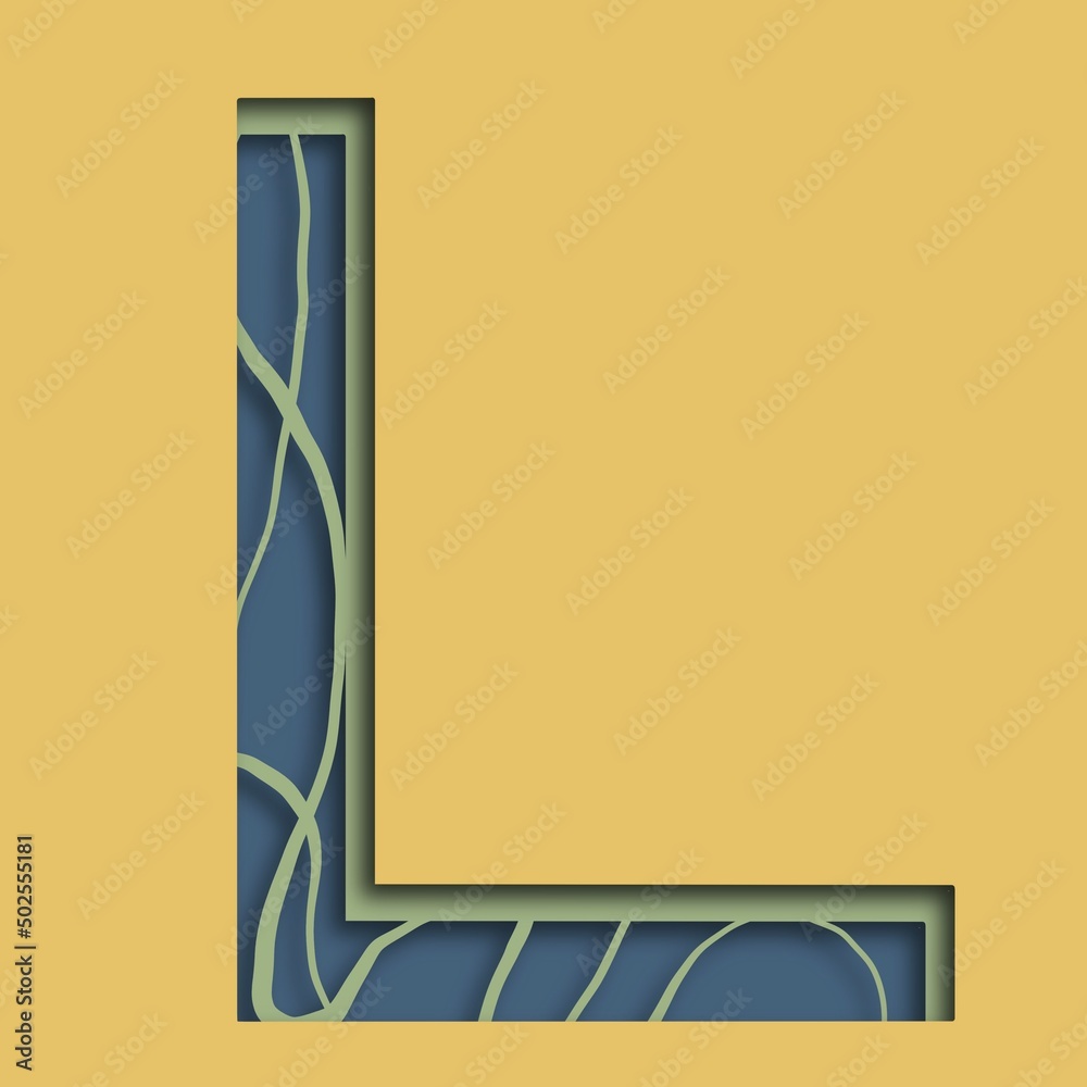 Wall mural alphabet letter l