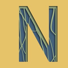 alphabet letter n