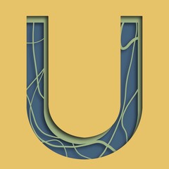 alphabet letter u