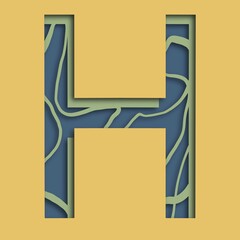 alphabet letter h