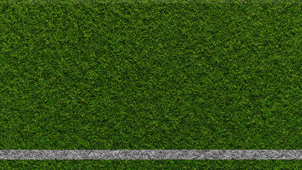 Grüner Fußball Rasen Spielfeld als Hintergrund Textur - obrazy, fototapety, plakaty