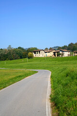 Landscape in the park of Curone, Lecco province, Italy