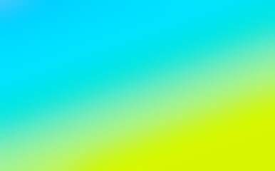 Gradient Arctic Blue and Lemon Yellow Diagonal Abstract Background