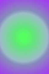 Illustration of Abstract Gradient Lime Green Radial Beam on Purple Background
